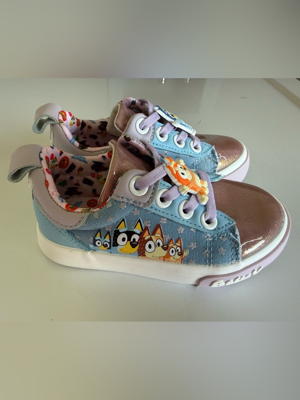 Bluey Kids Light Blue Character Sneakers - Girls